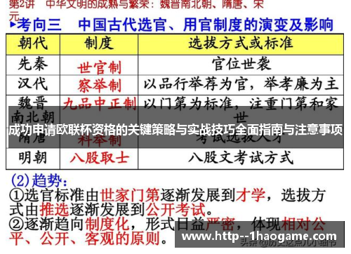 成功申请欧联杯资格的关键策略与实战技巧全面指南与注意事项 成功申请欧联杯资格的关键策略与实战技巧全面指南与注意事项